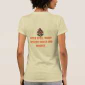T-shirt Halloween Witch Spell among Skulls (Dos)