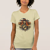 T-shirt Halloween Witch Spell among Skulls (Devant)