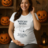 T-shirt Halloween Witchy Mama Enceinte