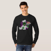 T-shirt Halloween Zombie Chef Chef Brain Kitchen (Devant entier)