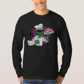 T-shirt Halloween Zombie Chef Chef Brain Kitchen (Devant)