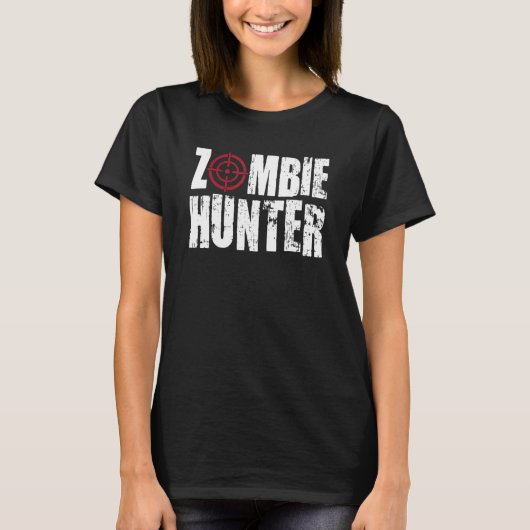T-shirt Halloween Zombie Hunter Zombies (Devant)