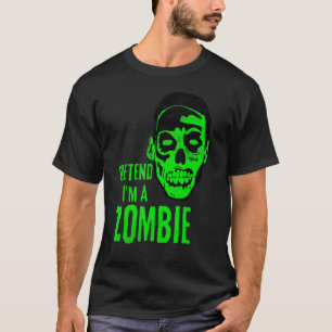 T-shirt Halloween Zombie Monster face effrayant