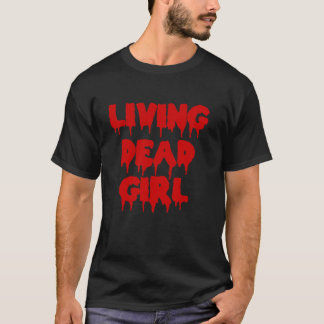 T-shirt Halloween Zombie sang couler Vidéo Zombie Vivre mo