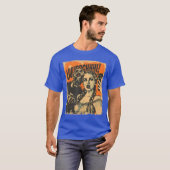 T-shirt Halloween Zombie Sie Retro Horror Comic Panel Art (Devant entier)