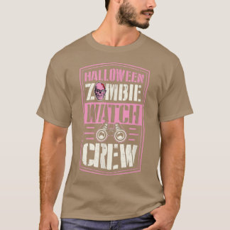T-shirt Halloween Zombie Watch Crew Funny Matching Hallowe