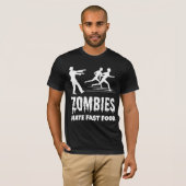T-shirt Halloween Zombies Hate Fast Food Joggers Drôle (Devant entier)