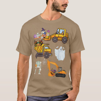 T-shirt HalloweenChasse Citrouille de construction de grue