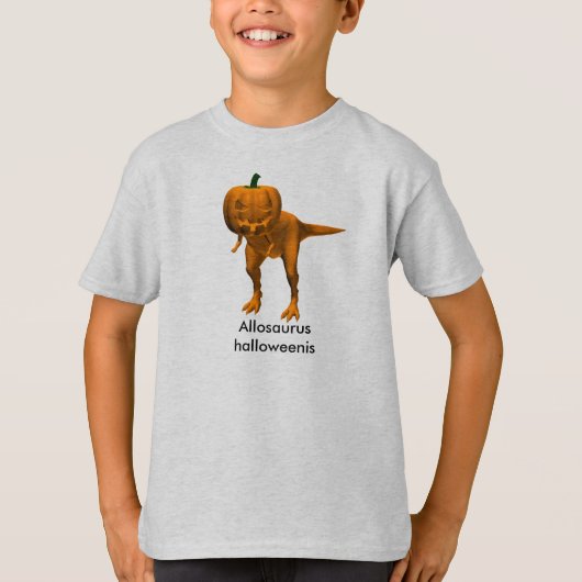T-shirt Halloweenis d'Allosaurus (Devant)