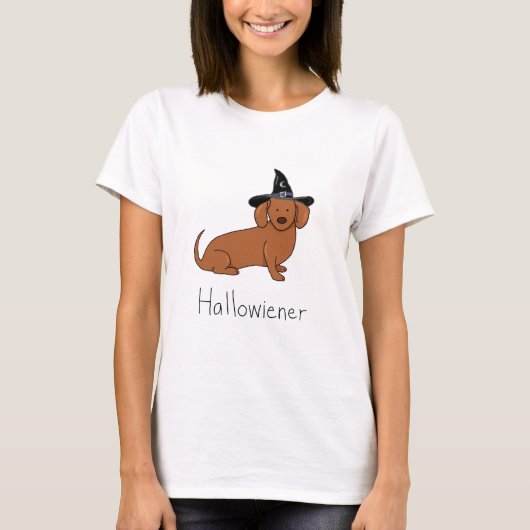 T-shirt Hallowiener - chien de saucisse de Halloween (Devant)