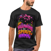 Hallowine est mon animal spirituel Fantôme Vin
