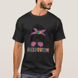 T-shirt HallowQueen drôle mignonne Crazy Vibes Halloween F