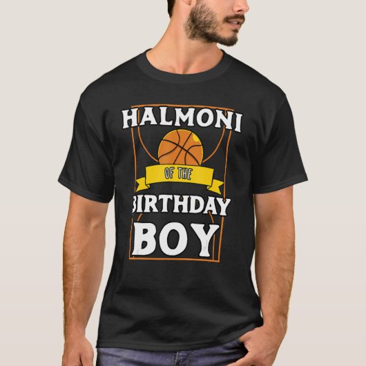 T-shirt Halmoni De L'Anniversaire Baller Basketball Annive (Devant)