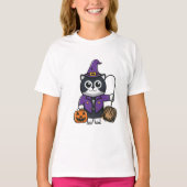 T-shirt haloowen chats drôles chats heureux halooween enfa (Devant)