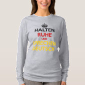 T-shirt Halten Ruhe und Sprechen Deutsch (Devant)