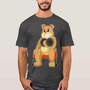 T-shirt Haltère de musculation pour ours