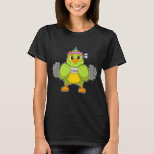 T-shirt Haltère de musculation pour perroquet