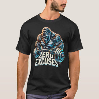 T-shirt Haltères de musculation en salle de sport Gorille 