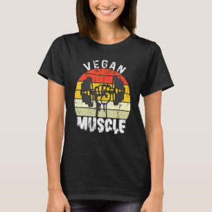 T-shirt Haltérophile culturiste de force végane de muscle