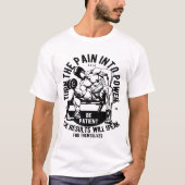 T-shirt Haltérophile Transforme la Douleur en Puissance (Devant)