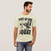 T-shirt Haltérophilie - Old School Squat (Devant entier)