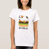 T-shirt Ham-Purr-Ger Funny Chat Hamburger Pun (Devant)