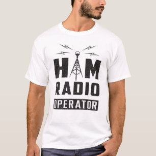 T-shirt HAM Radio Amateur Fréquence Opérateur Antenne Cade