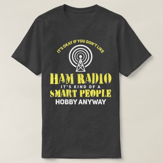 T-shirt Ham Radio Cadeaux Radio amateur (1) (Design devant)
