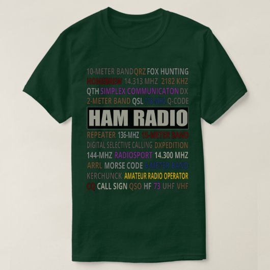 T-shirt Ham Radio Jargon Ham Radio (Design devant)