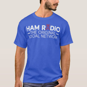 T-shirt Ham Radio Le Réseau Social Original Ham Radio Ra