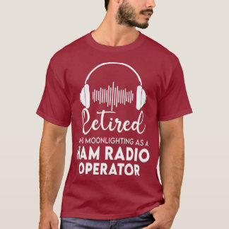 T-shirt Ham Radio Opérateur Retraité Chemise Grand Papa Ca