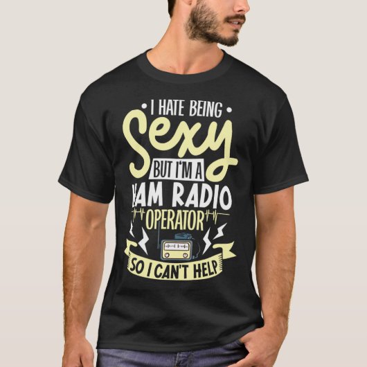 T-shirt ham radio radio operator amateur radio morse code (Devant)