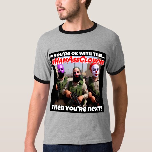 T-shirt #HamAssClowns (Devant)
