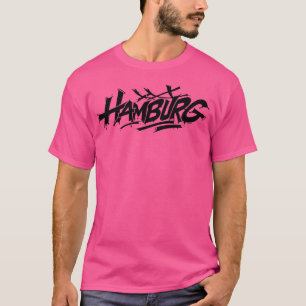 T-shirt Hambourg City Graffiti Street Art style artisanal