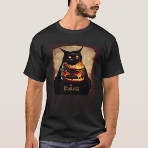 T-shirt Hamburger Black Cat Gaming 1