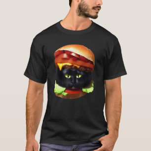 T-shirt Hamburger Chat Burger & Chat Hilarious Idée