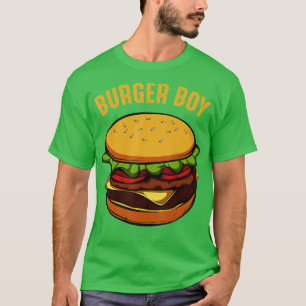 T-shirt Hamburger Cheeseburger Burger Garçon Funny Restaur