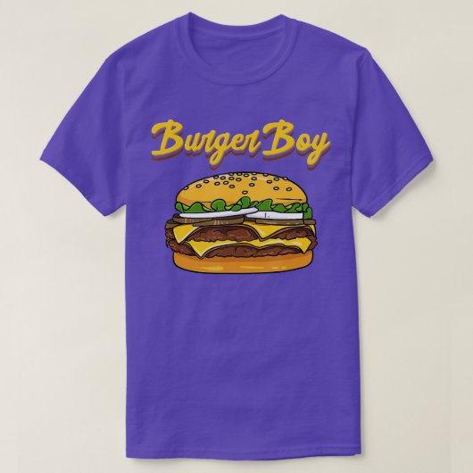 T-shirt Hamburger Cheeseburger Funny Burger Garçon Restaur (Design devant)