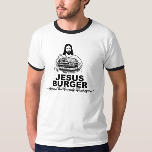 T-shirt Hamburger de Jésus (Devant)