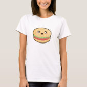T-shirt Hamburger de Kawaii (Devant)