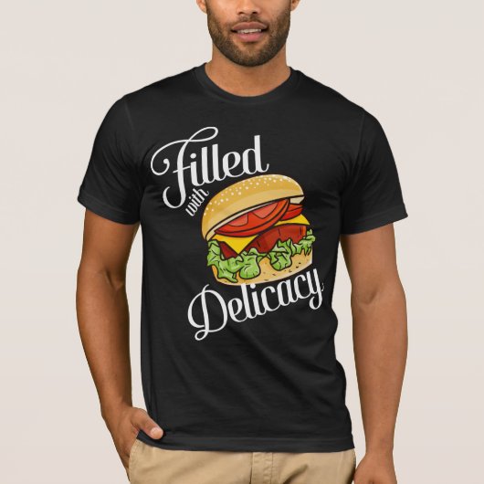 T-shirt hamburger Delicacy (Devant)