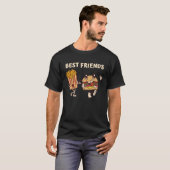 T-shirt Hamburger Et Fries Bestamis (Devant entier)