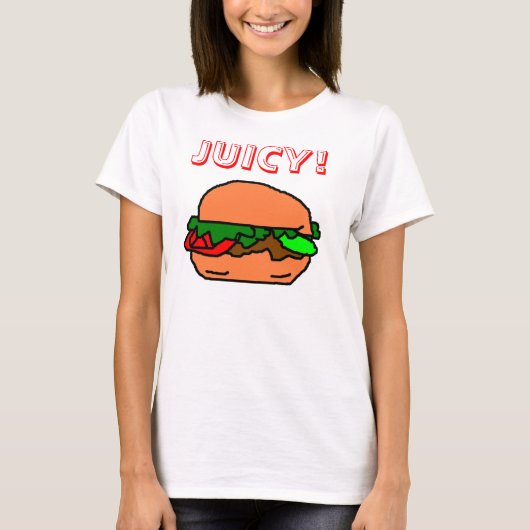 T-SHIRT HAMBURGER JUTEUX ! (Devant)