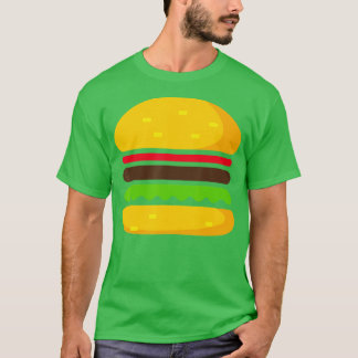 T-shirt Hamburger minimaliste