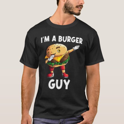 T-shirt Hamburger Pour Hommes Papa Burger Cheeseburger Foo (Devant)