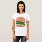 T-shirt Hamburger restauration rapide un sandwich (Devant entier)