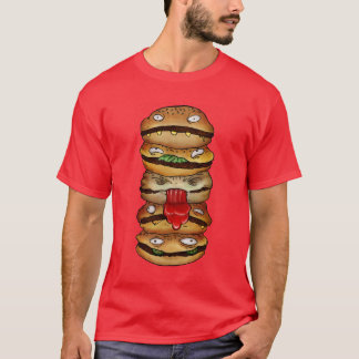 T-shirt Hamburger rouge !
