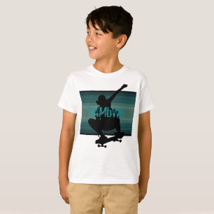 T-shirt HAMbWG - Chemise T pour enfants - Patinage Turquoi