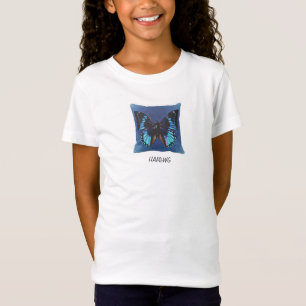T-Shirt HAMbWG poupée intégrée TGirls Bouton bleu
