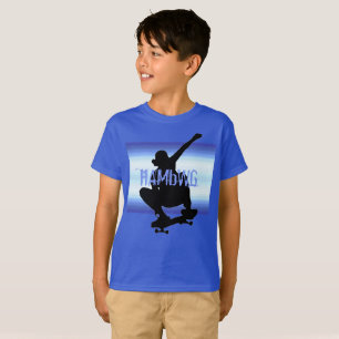 T-shirt HAMbWG - T Shirt - Moonlight Skate Boarder